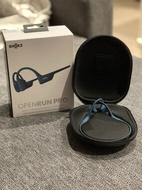 SHOKZ OpenRun Pro Bone Conduction Headphones – Steel Blue, NEW
